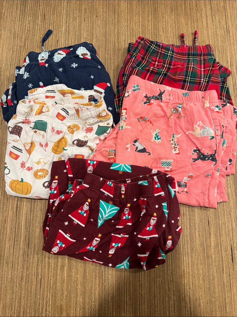 Bundle of 5 Cotton Old Navy Holiday Pajama Pants